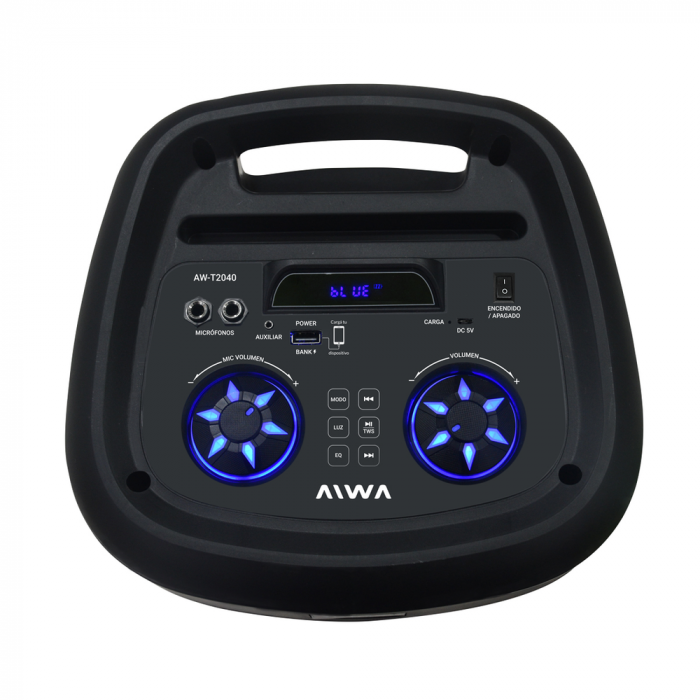AIWA TORRE DE SONIDO AW-T506R-PB BLUETOOTH USB AUX LED 6500W PMPO