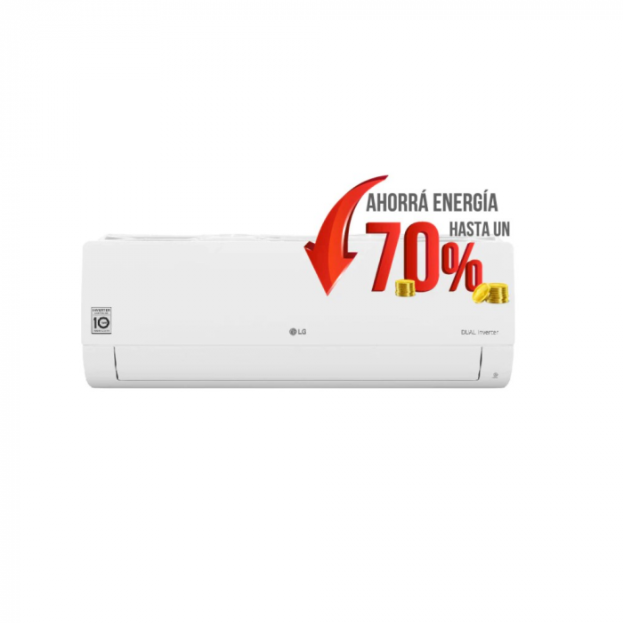 Aire Acondicionado Split R410 LG 4500 Frigorías 5200W Frío/Calor Inverter  S4-W18KL31A