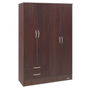 Placard 4 Puertas 2 Cajones PLATINUM LS 9140 Color Tabaco