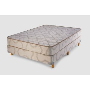 Sommier y Colchón de Espuma 2 Plazas 140cm x 190cm GANI GRAN SUEÑO FELIZ Tela Matelaseada