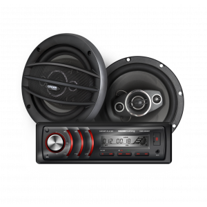 Autoestéreo + Parlantes Woofer CROWN MUSTANG DMK8000BT 52W