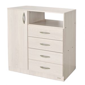 Chifonier Platinum 4 Cajones 1 Puerta Gris Andino 9210-9