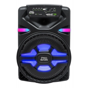 Parlante Portatil PRO BASS WAVE15 USB/SD/Bluetooth