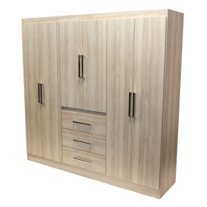 Placard 6 Puertas 3 Cajones MAXIMO FORTALEZA Marfil