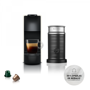 Cafetera NESPRESSO ESSENZA Mini C White + Espumador Aeroccino 
