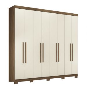 Placard 8 Puertas 4 Cajones SANTOS ANDIRÁ Master New Jatoba / Areia