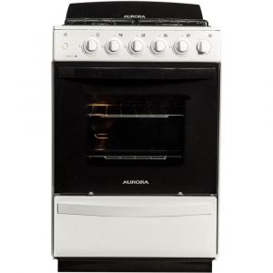 Cocina a Gas AURORA ARGENTA LE4 Blanca 56Cm