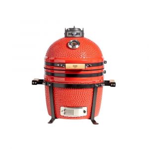 Horno Parrilla a Carbón Kamado BBQ K15 Rojo con Funda