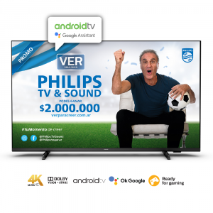 Smart TV 55" 4K C/Android PHILIPS 55PUD7406/77