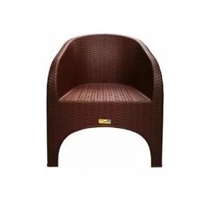 Sillon Exterior QUALITY PLASTIC 40715M Simil Ratan Marron 