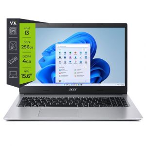 Notebook Acer A515 Intel Core i3 4GB RAM 256GB Almacenamiento Pantalla 15.6"
