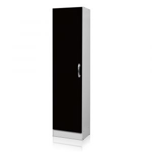 Armario Despensero Multiuso 1 Puerta 4 Estantes RICCHEZZE ARCO Color Negro