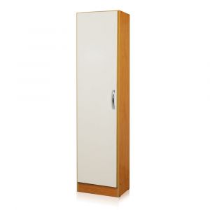 Armario Despensero Organizador RICCHEZE ARCO 1 Puerta Blanco Roble