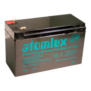 Bateria De Gel Recargable ATOMLUX 12V 7,2ah Ups Alarma Luces