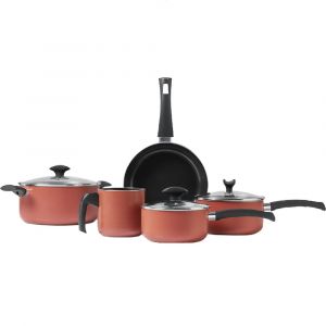 Batería de Cocina BRINOX MASALA 7121/100 5 Piezas Terracota