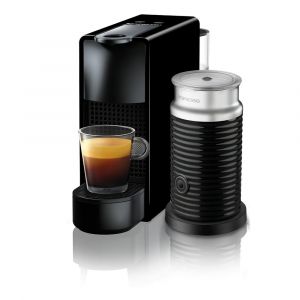 Cafetera NESPRESSO ESSENZA Mini C Black + Espumador Aeroccino 