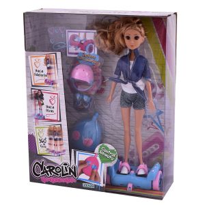 Juguete Muñeca Carolin Hoverboard con Accesorios DITOYS 2075