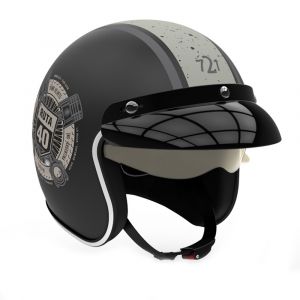 Casco Abierto HAWN Ruta 40 Gris Talle L