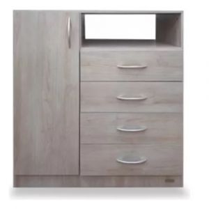 Chifonier PLATINUM 4 Cajones 1 Puerta 921 Color Savanna