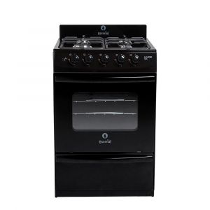 Cocina a Gas ESCORIAL MASTER STYLE 56Cm Negra