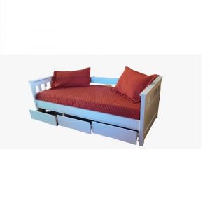 Diván Cama CRAVERO QUALITY Blanco 20321 con Cajonera