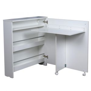 Escritorio Libro Convertible RICCHEZZE Mesina 80cm Blanco