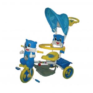 Triciclo Musical RODIN 00350 Gato Con Capota y Manija