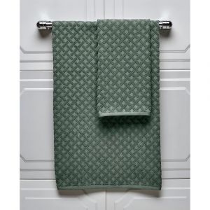 Juego de Toalla y Tallón Color Verde DANUBIO JACQUARD  