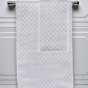 Juego de Toalla y Tallón Color Blanco DANUBIO JACQUARD  