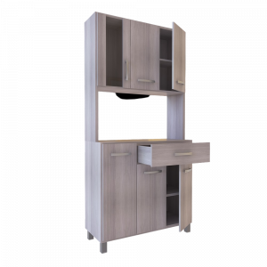 Kit de Cocina 6 Puertas 1 Cajón ORLANDI PREMIUM 90Cm Jacarandá