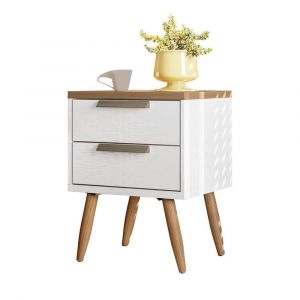 Mesa de Luz 2 Cajones SANTOS ANDIRÁ New Conect Jatobá / Blanco