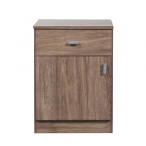 Mesa de Luz RICHEZZE Pluspack 1 Cajón 1 Puerta Moccha