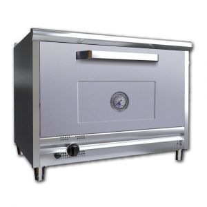 Horno Profesional a Gas MORELLI PAMPA 900 Puerta Acero Inoxidable 4 Moldes