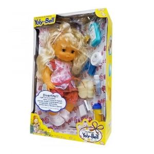 Juguete Muñeca YOLY BELL 36 Cm con Accesorios  