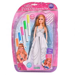 Juguete Muñeca Pintando mi Vestido DITOYS 2073