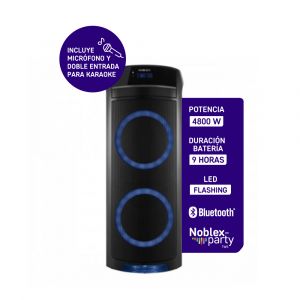 Parlante Portátil NOBLEX MNT390BT 4800W