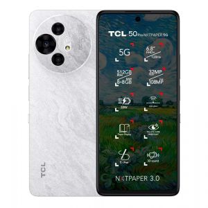 Celular TCL 50 Pro NXTPAPER 5G 8Gb Ram 512Gb Almacenamiento Blanco