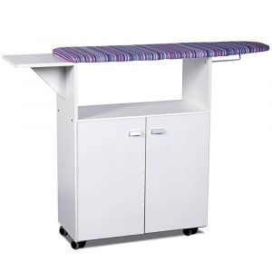 Mesa de Planchar 2 Puertas RICCHEZZE Bianca Blanco