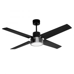 Ventilador de Techo PROTALIA 3420R con Luz y Control Remoto 85W Plateado/Negro