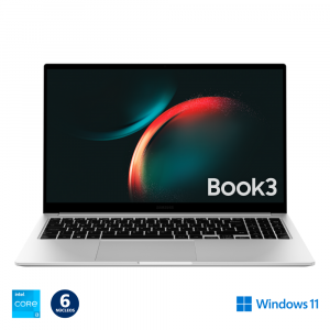 Notebook SAMSUNG Core i3 13°Gen Book3 8GB RAM 256GB SSD 15.6"