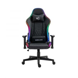 Sillón Gamer con Iluminación RGB SHENGLONG SCH-RGB155 Negra