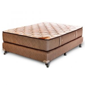 Sommier y Colchón de Resortes Super King Size MAXIKING SILENCIO DE CIELO 200x200cm