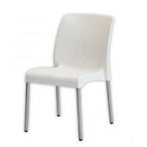 Silla Plástica Apilable VOSS 2000 MALLORCA Color Blanco