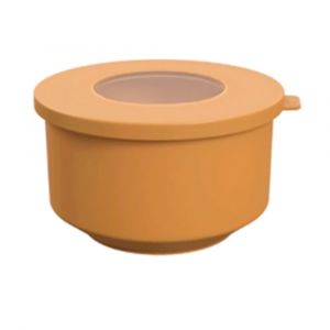 Tupper De Plástico con Tapa 1Lts. Naranja COZA 10154/3126 