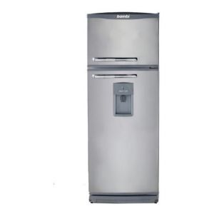 Heladera Con Freezer BAMBI 2F1600PD Con Dispenser 329Lt Plateada