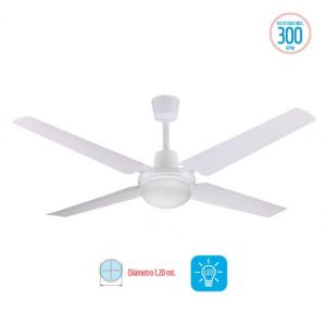 Ventilador de Techo LILIANA con Luz VTHB114 65W Blanco