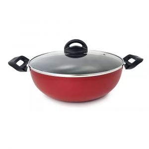 Wok con Tapa BRINOX Maple 7211-195 Color Rojo