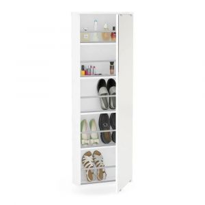 Zapatero 1 Puerta con Espejo POLITORNO Itajaí 2210 Blanco